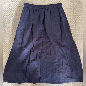 Alex Mill Navy Blue Midi Skirt